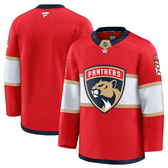 Men's Florida Panthers Blank Red 2024-25 Stitched Hockey Jersey