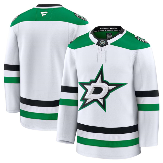 Men's Dallas Stars Blank White 2024-25 Stitched Hockey Jersey