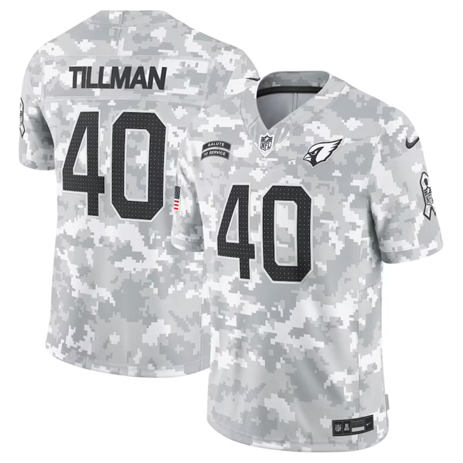 Men's Arizona Cardinals #40 Pat Tillman 2024 F.U.S.E Arctic Camo Salute to Service Limited Stitched Football Jersey