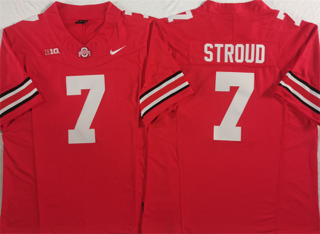 Men's Ohio State Buckeyes #7 C.J. Stroud Red F.U.S.E. Limited College Football Stitched Jersey