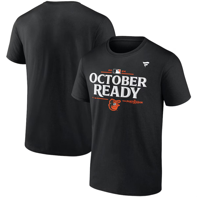 Men's Baltimore Orioles Black 2024 Postseason Locker Room T-Shirt