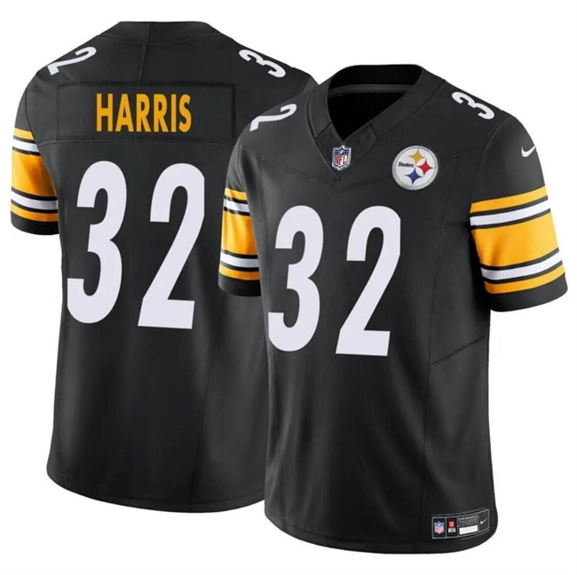 Men's Pittsburgh Steelers #32 Franco Harris Black 2024 F.U.S.E. Alternate Vapor Untouchable Limited Stitched Jersey