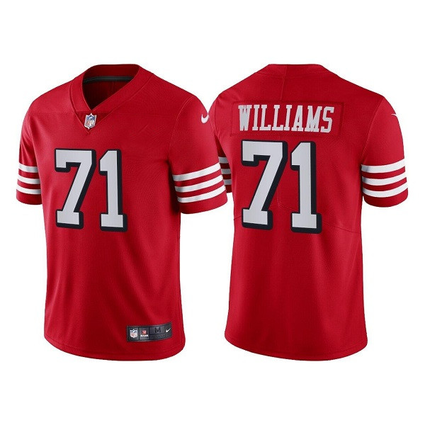 Men's San Francisco 49ers #71 Trent Williams Red Nike Vapor Untouchable Limited Stitched Football Jerseys