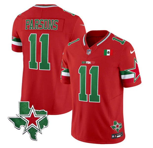 Men's Dallas Cowboys #11 Micah Parsons Red 2024 F.U.S.E. Mexico Vapor Untouchable Limited Stitched Jersey