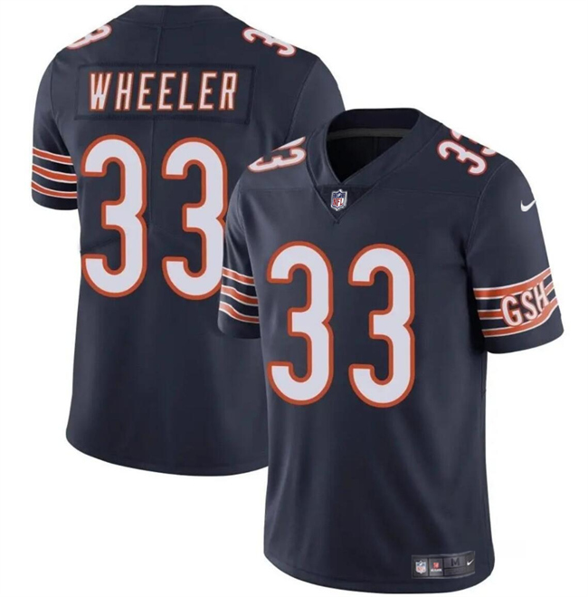 Youth Chicago Bears #33 Ian Wheeler Navy Vapor Stitched Football Jersey