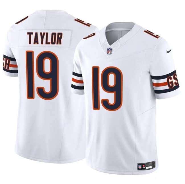 Youth Chicago Bears #19 Tory Taylor White 2023 F.U.S.E. Vapor Stitched Football Jersey