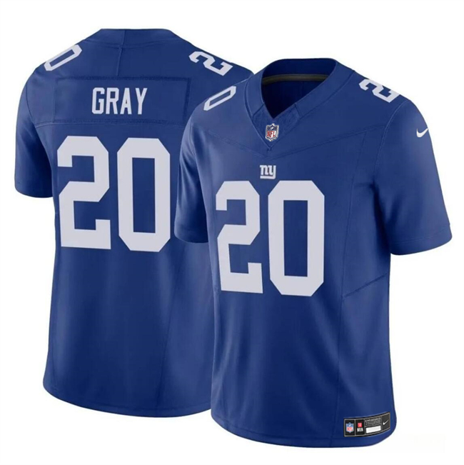 Youth New York Giants #20 Eric Gray Blue 2023 F.U.S.E Vapor Stitched Jersey