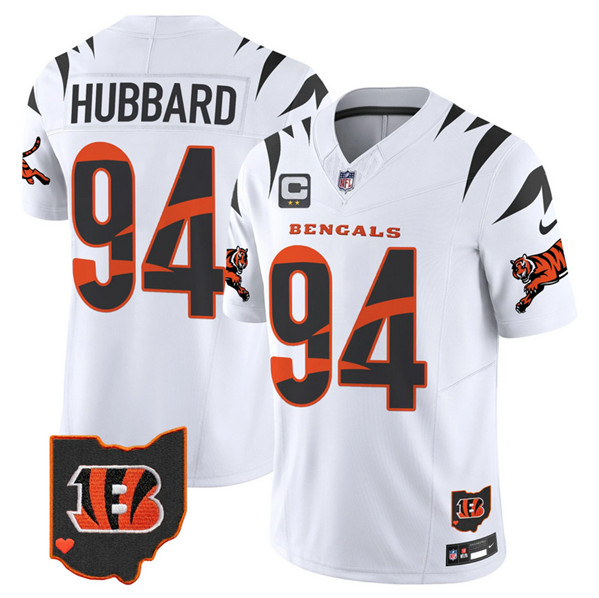 Men's Cincinnati Bengals #94 Sam Hubbard White F.U.S.E. With 2-Star C Patch Special Vapor Untouchable Limited Stitched Football Jerseys