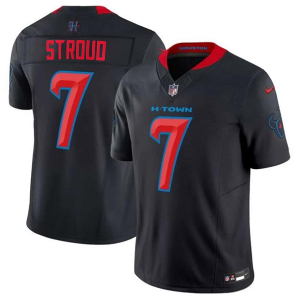 Women's Houston Texans #7 C.J. Stroud Navy 2024 2nd Alternate F.U.S.E. Vapor Stitched Jersey