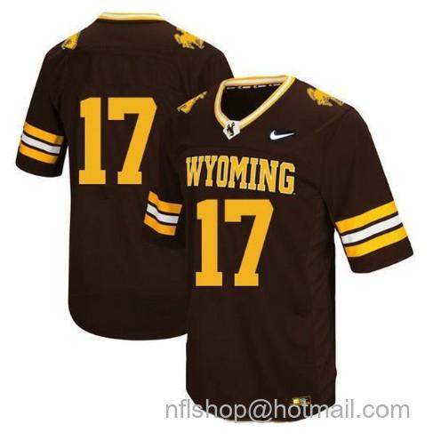 Toddlers Wyoming Cowboys #17 Josh Allen Brown Stitched College Football Jersey