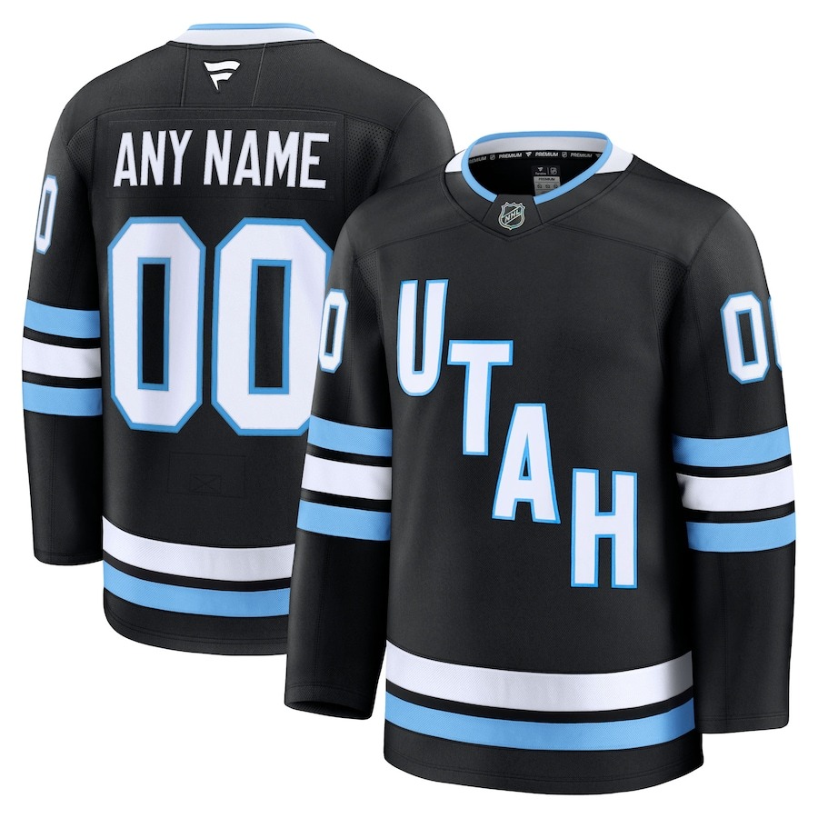 Men's Utah Hockey Club ACTIVE PLAYER Custom Black Stitched Jersey