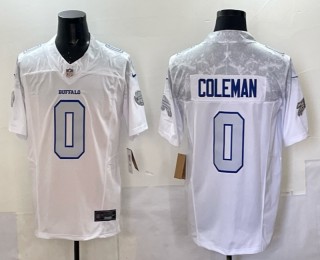 Men's Buffalo Bills #0 Keon Coleman White 2025 F.U.S.E. 'Rivalries' Vapor Untouchable Limited Stitched Football Jersey