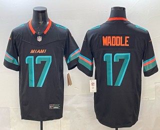Men's Miami Dolphins #17 Jaylen Waddle Dark Waters Nike 'Rivalries' 2025 F.U.S.E. Vapor Limited Jersey Men's Miami Dolphins #17 Jaylen Waddle Dark Waters Nike 'Rivalries' 2025 F.U.S.E. Vapor Limited Jersey
