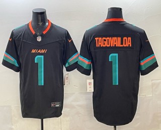 Men's Miami Dolphins #1 Tua Tagovailoa Dark Waters Nike 'Rivalries' 2025 F.U.S.E. Vapor Limited Jersey Men's Miami Dolphins #1 Tua Tagovailoa Dark Waters Nike 'Rivalries' 2025 F.U.S.E. Vapor Limited Jersey