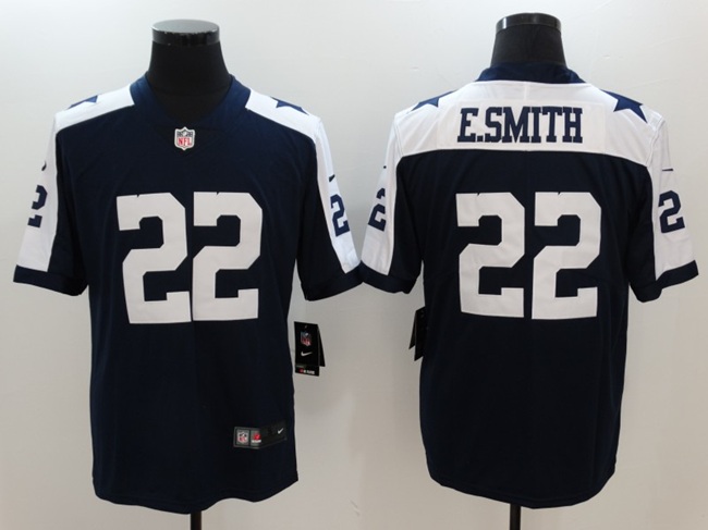 Women's Dallas Cowboys #22 Emmitt Smith Navy Vapor Untouchable Stitched Football Jersey(Run Small