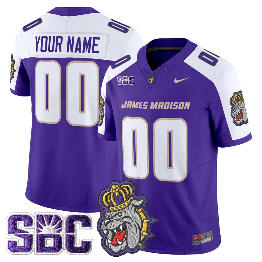Men's James Madison Dukes Custom Purple Alternate F.U.S.E. 2025 Vapor Limited Stitched Football Jersey Men's James Madison Dukes Custom Purple Alternate F.U.S.E. 2025 Vapor Limited Stitched Football Jersey