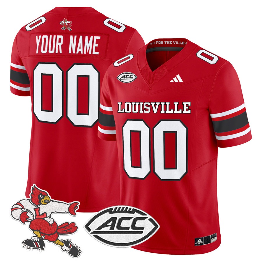 Men's Louisville Cardinals 1980s Throwback Vapor F.U.S.E. Limited Custom Stitched Football Jersey - Red