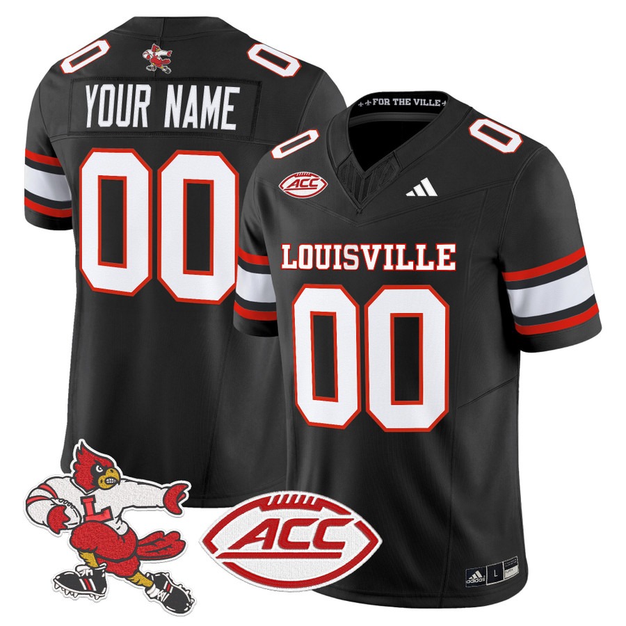 Men's Louisville Cardinals Custom 1980 Throwback 2025 Vapor F.U.S.E. Limited Stitched Football Jersey Black