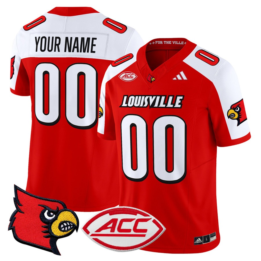 Men's Louisville Cardinals Custom Red Alternate 2025 Vapor F.U.S.E. Limited Stitched Football Jersey
