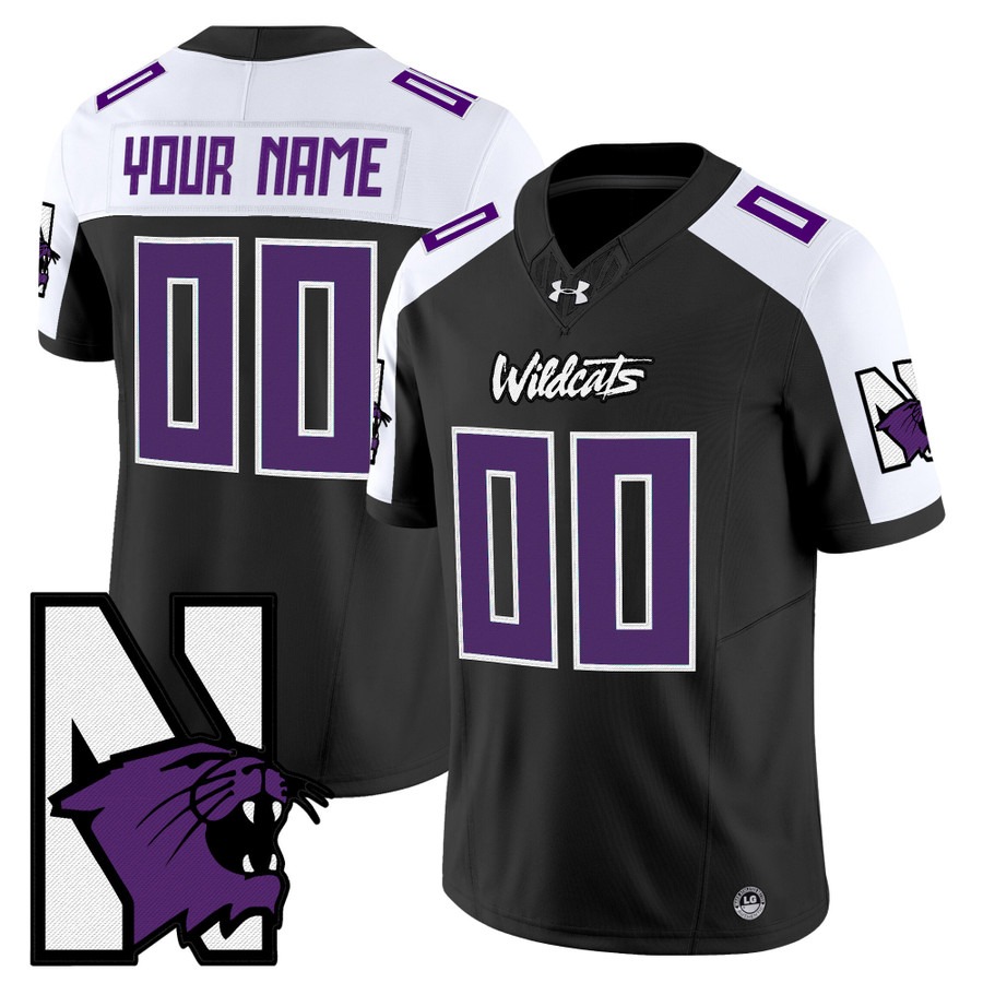 Men's Northwestern Wildcats Custom Black Alternate Honoring ’95 Vapor F.U.S.E. Limited Stitched Football Jersey