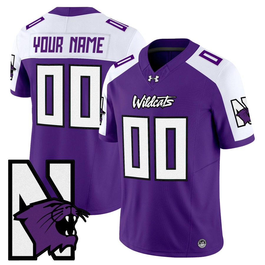 Men's Northwestern Wildcats Custom Purple Alternate Honoring ’95 Vapor F.U.S.E. Limited Stitched Football Jersey