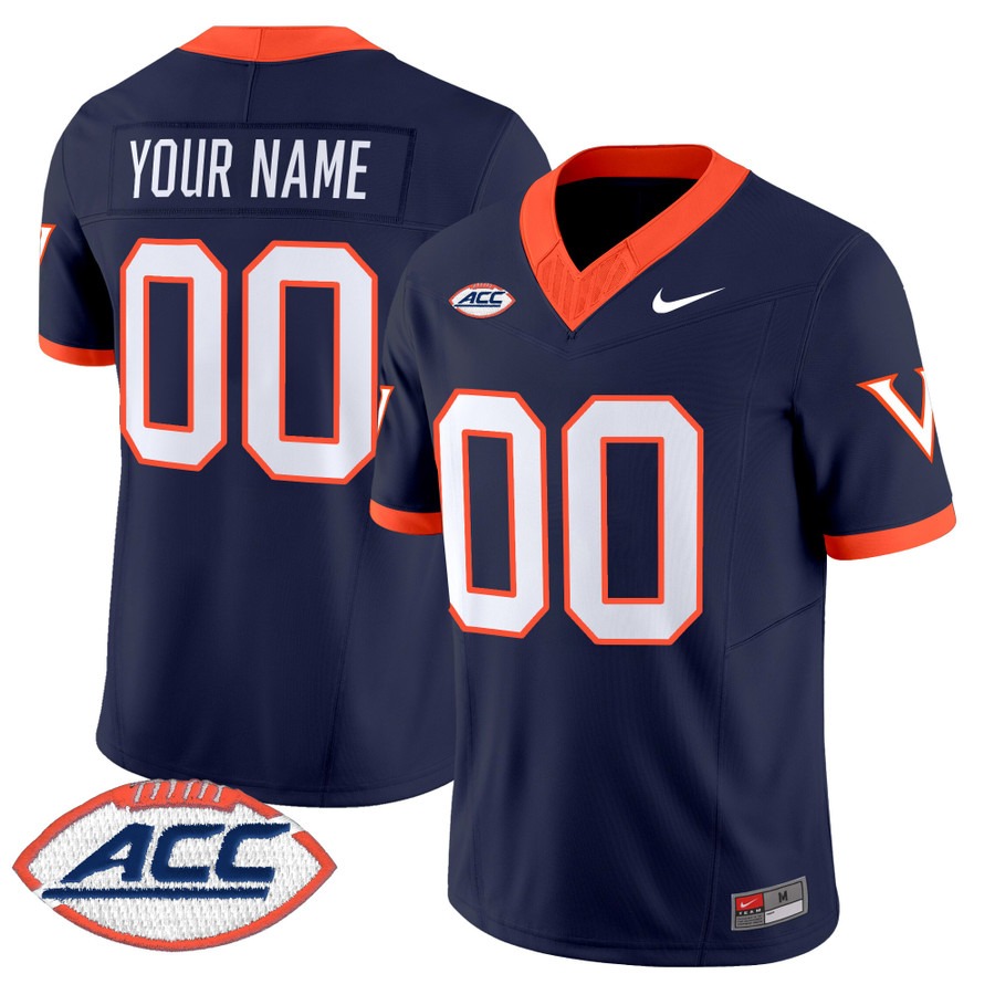 Men's Virginia Cavaliers Custom Navy 1995 Throwbacks F.U.S.E. Vapor Limited Stitched Football Jersey Men's Virginia Cavaliers Custom Navy 1995 Throwbacks F.U.S.E. Vapor Limited Stitched Football Jersey