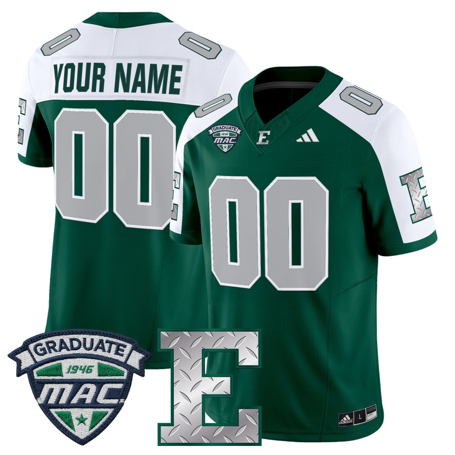 Men's Eastern Michigan Eagles Custom Green Alternate 2025 Vapor F.U.S.E. Limited Stitched Football Jersey Men's Eastern Michigan Eagles Custom Green Alternate 2025 Vapor F.U.S.E. Limited Stitched Football Jersey