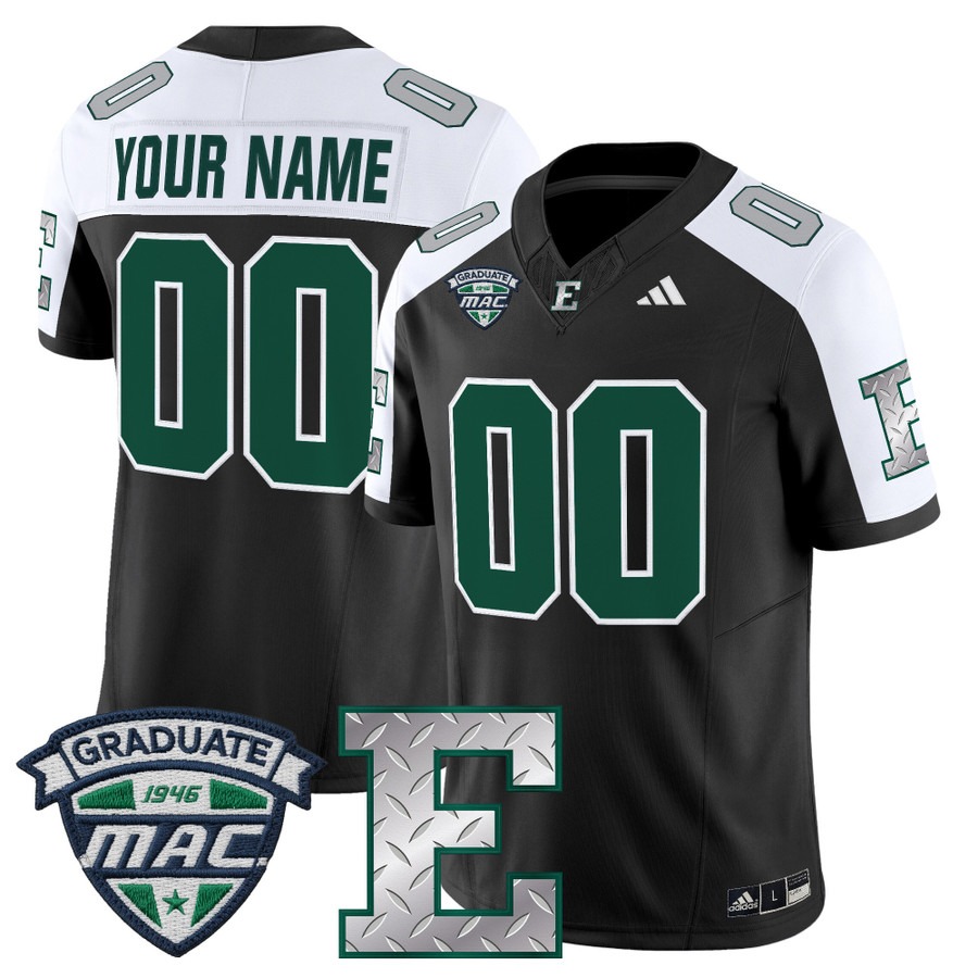 Men's Eastern Michigan Eagles Custom Black Alternate 2025 Vapor F.U.S.E. Limited Stitched Football Jersey Men's Eastern Michigan Eagles Custom Black Alternate 2025 Vapor F.U.S.E. Limited Stitched Football Jersey