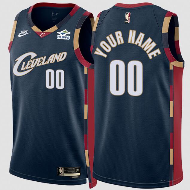 Men's Cleveland Cavaliers Active Player Custom Navy 2025-26 Classic Edition Stitched Basketball Jersey Men's Cleveland Cavaliers Active Player Custom Navy 2025-26 Classic Edition Stitched Basketball Jersey