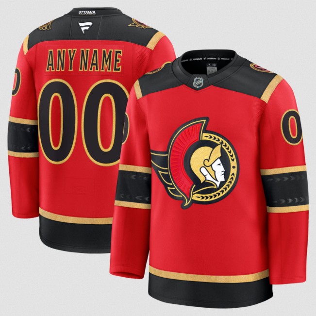 Men's Ottawa Senators Custom Red Alternate Stitched Hockey Jersey Men's Ottawa Senators Custom Red Alternate Stitched Hockey Jersey