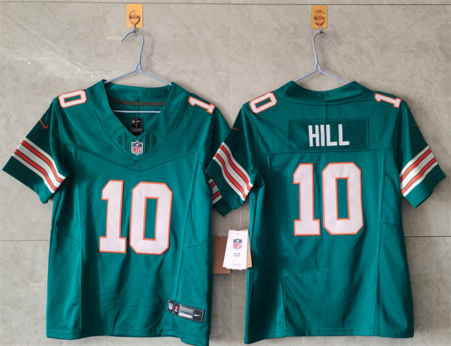 Women's Miami Dolphins #10 Tyreek Hill Aqua Alternate  F.U.S.E Vapor Untouchable Stitched Jersey(Run Small) Women's Miami Dolphins #10 Tyreek Hill Aqua Alternate  F.U.S.E Vapor Untouchable Stitched Jersey(Run Small)