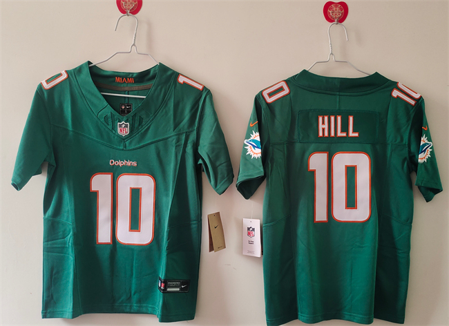 Women's Miami Dolphins #10 Tyreek Hill Aqua F.U.S.E Vapor Untouchable Stitched Jersey(Run Small) Women's Miami Dolphins #10 Tyreek Hill Aqua F.U.S.E Vapor Untouchable Stitched Jersey(Run Small)