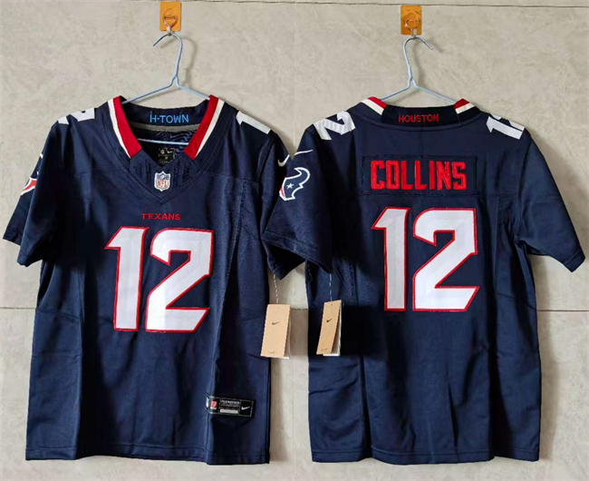 Women's Houston Texans #12 Nico Collins White 2024 F.U.S.E Vapor Stitched Jerseys (Run Small) Women's Houston Texans #12 Nico Collins White 2024 F.U.S.E Vapor Stitched Jerseys (Run Small)