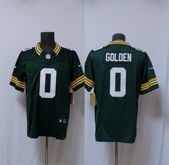 Men's Green Bay Packers #0 Matthew Golden Green Vapor 2025 F.U.S.E. Limited Stitched Football Jersey