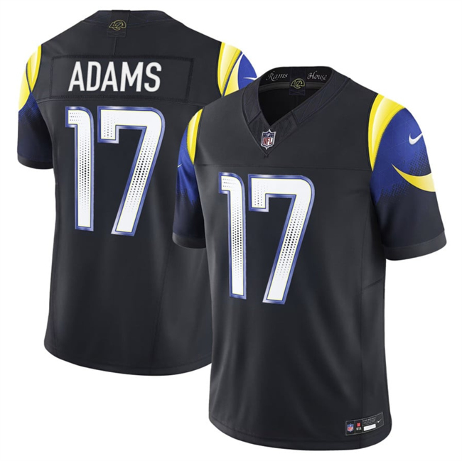 Youth Los Angeles Rams #17 Davante Adams Black 2025 F.U.S.E. “Rivalries” Vapor Limited Stitched Jersey Youth Los Angeles Rams #17 Davante Adams Black 2025 F.U.S.E. “Rivalries” Vapor Limited Stitched Jersey