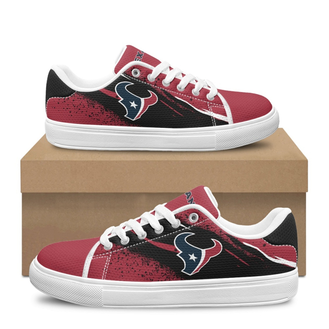Women's Houston Texans Low Top Casual Sneakers Shoes 001 Women's Houston Texans Low Top Casual Sneakers Shoes 001