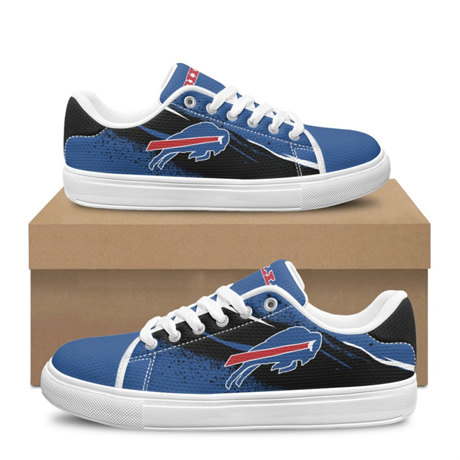Women's Buffalo Bills Low Top Casual Sneakers Shoes 001 Women's Buffalo Bills Low Top Casual Sneakers Shoes 001