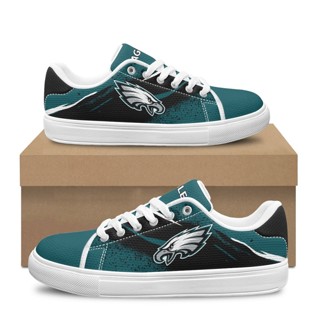 Men's Philadelphia Eagles Low Top Casual Sneakers Shoes 001