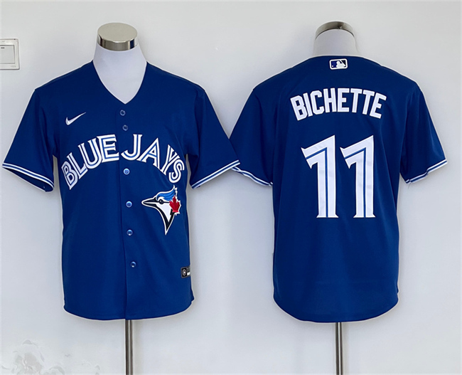 Men's Toronto Blue Jays #11 Bo Bichette Royal Cool Base Stitched Baseball Jersey