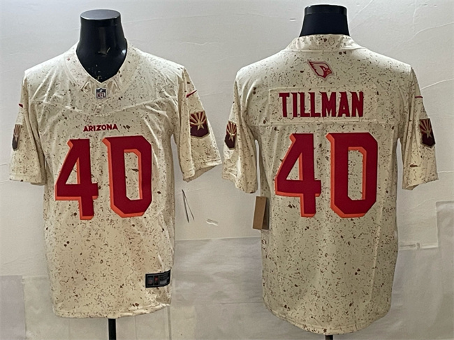 Men's Arizona Cardinals #40 Pat Tillman 2025 F.U.S.E. “Rivalries” Vapor Untouchable Limited Stitched Jersey Men's Arizona Cardinals #40 Pat Tillman 2025 F.U.S.E. “Rivalries” Vapor Untouchable Limited Stitched Jersey