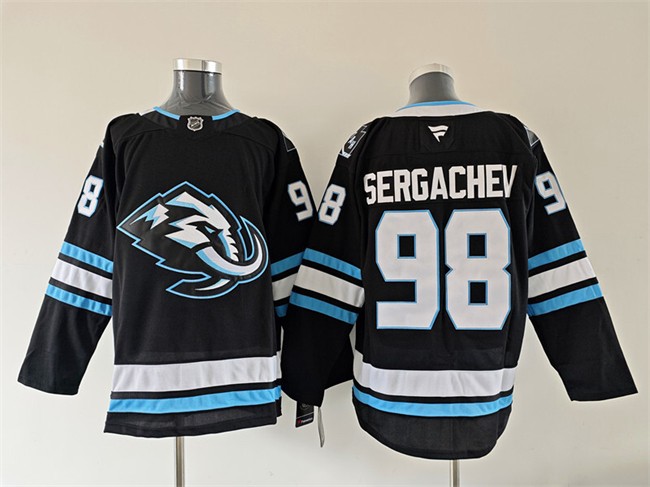 Men's Utah Mammoth #98 Mikhail Sergachev Navy 2025 Stitched Hockey Jersey Men's Utah Mammoth #98 Mikhail Sergachev Navy 2025 Stitched Hockey Jersey
