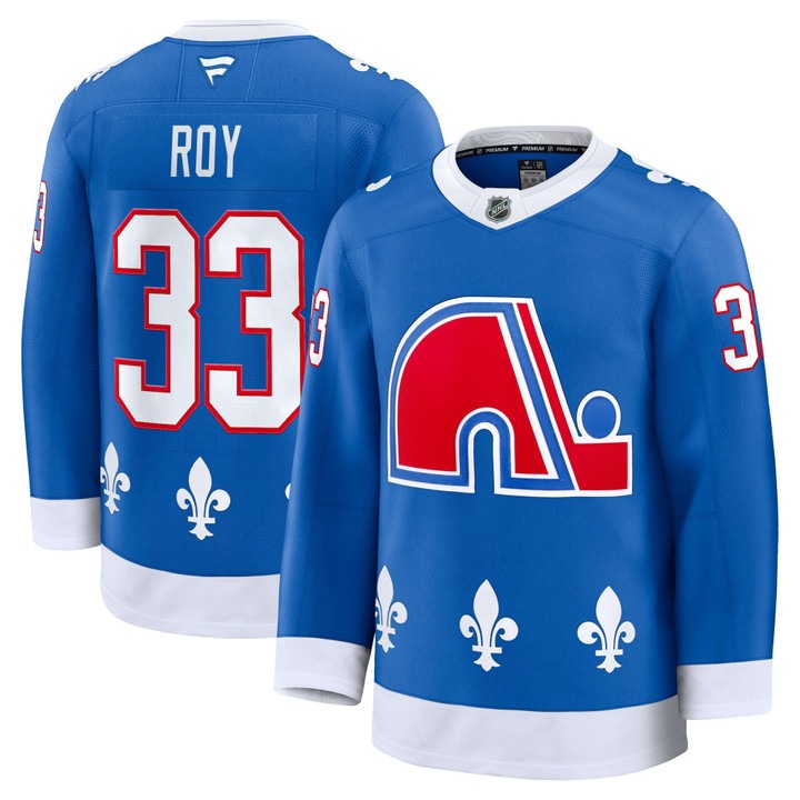 Men's Colorado Avalanche #33 Patrick Roy Blue 2025 Alternate Stitched Jersey Men's Colorado Avalanche #33 Patrick Roy Blue 2025 Alternate Stitched Jersey
