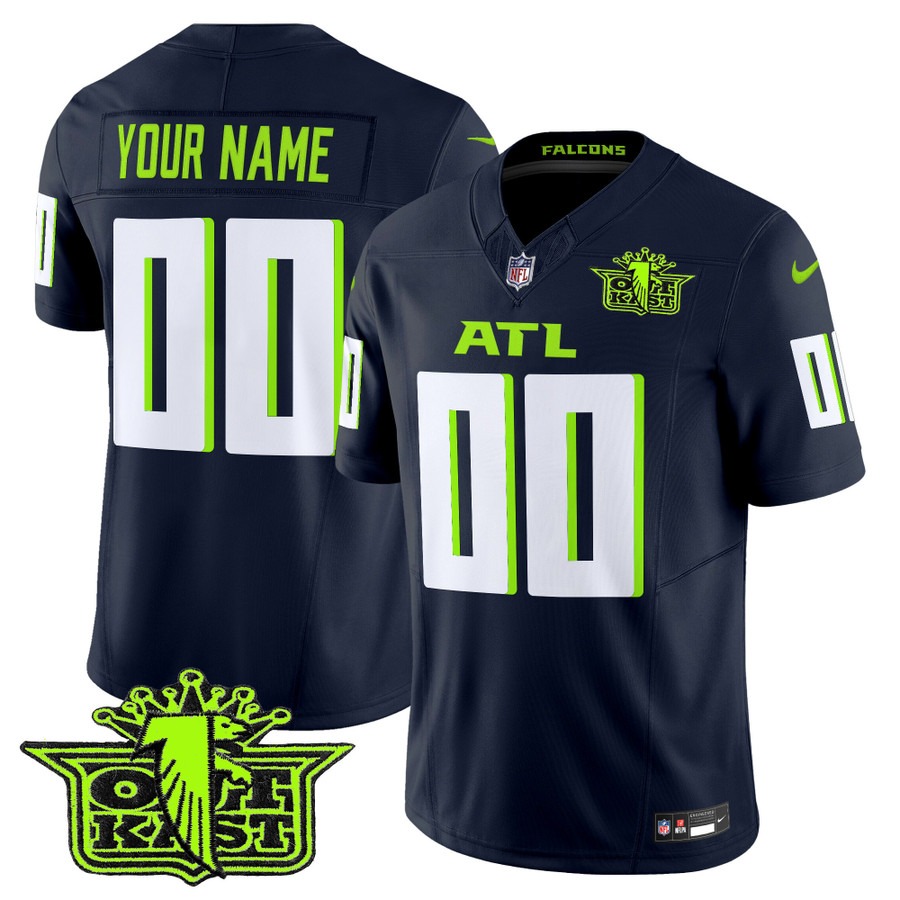 Men's Outkast x Atlanta Falcons Custom Atliens F.U.S.E. 2025 Vapor Limited Stitched Jersey