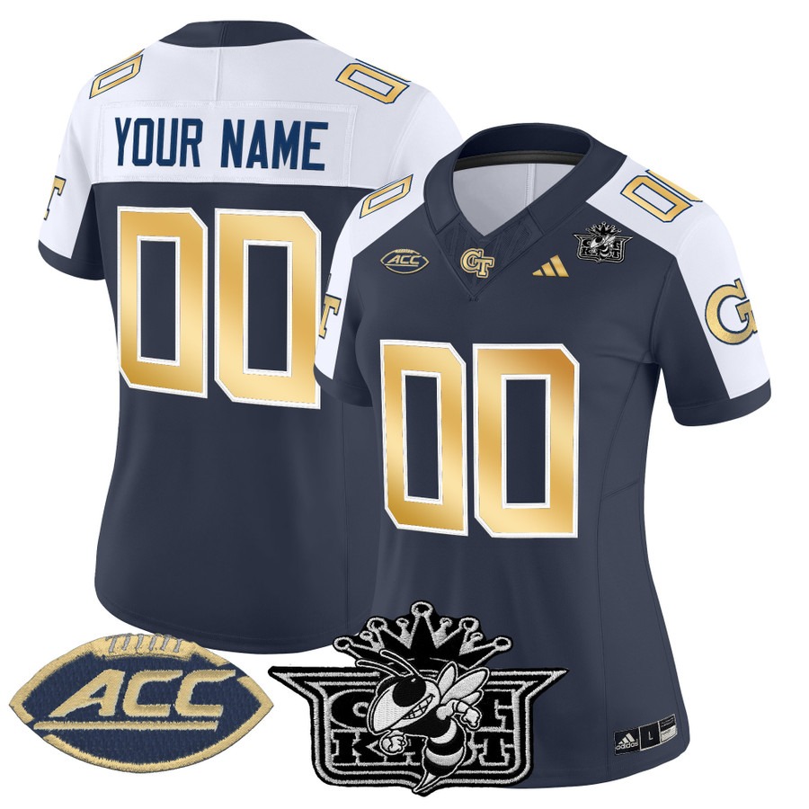 Women's Outkast x Georgia Tech Yellow Jackets Custom 2025 Vapor F.U.S.E. Limited stitched Jersey - Gray Alternate Women's Outkast x Georgia Tech Yellow Jackets Custom 2025 Vapor F.U.S.E. Limited stitched Jersey - Gray Alternate