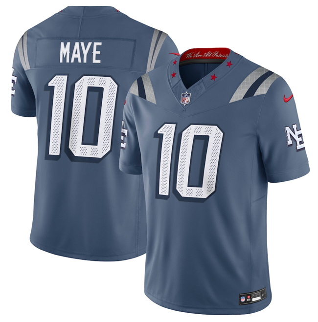 Youth New England Patriots #10 Drake Maye Navy 2025 “Rivalries” F.U.S.E Vapor Limited Stitched Football Jersey Youth New England Patriots #10 Drake Maye Navy 2025 “Rivalries” F.U.S.E Vapor Limited Stitched Football Jersey