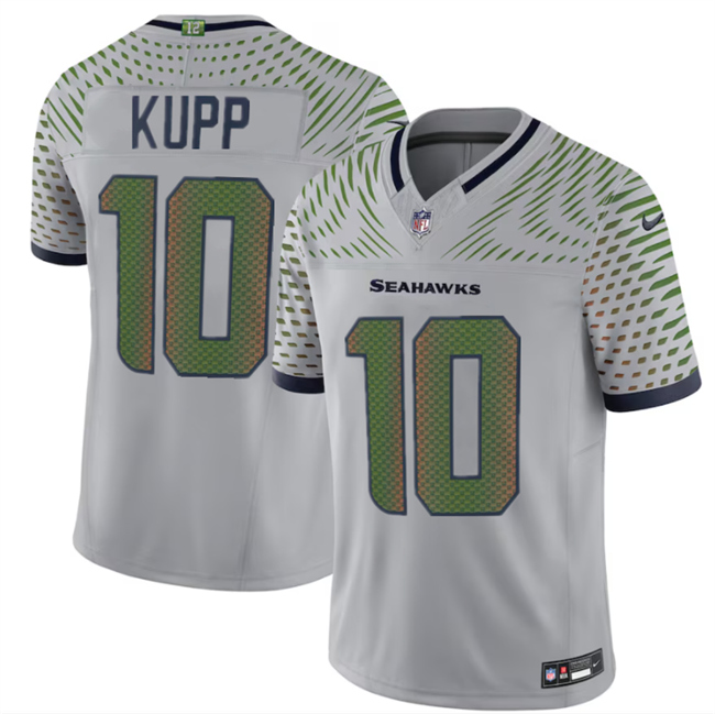 Youth Seattle Seahawks #10 Cooper Kupp Grey 2025 F.U.S.E. “Rivalries” Vapor Untouchable Limited Stitched Football Jersey