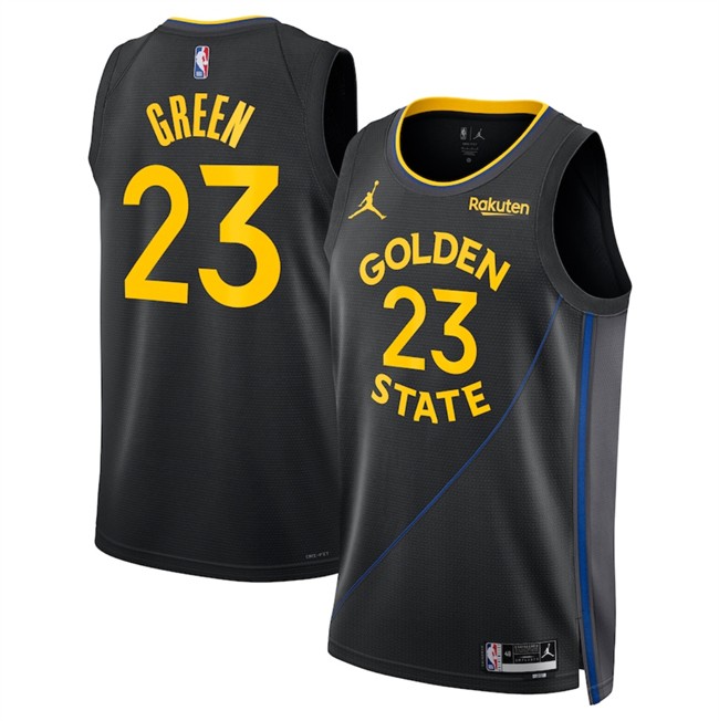 Men's Golden State Warriors #23 Draymond Green Black 2024-25 Statement Edition Stitched Basketball Jersey