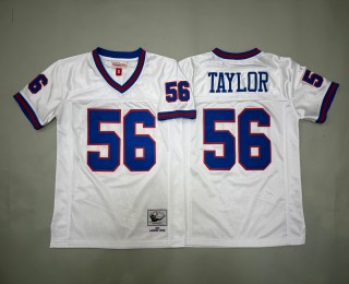Youth New York Giants #56 Lawrence Taylor 1990 Throwback Stitched Football Jersey White