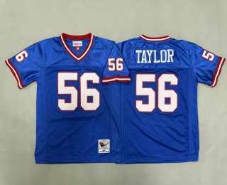 Youth New York Giants #56 Lawrence Taylor Royal 1990 Throwback Stitched Jersey
