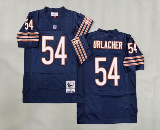 Men's Chicago Bears #54 Brian Urlacher Blue 2001 Throwback Stitched Jersey